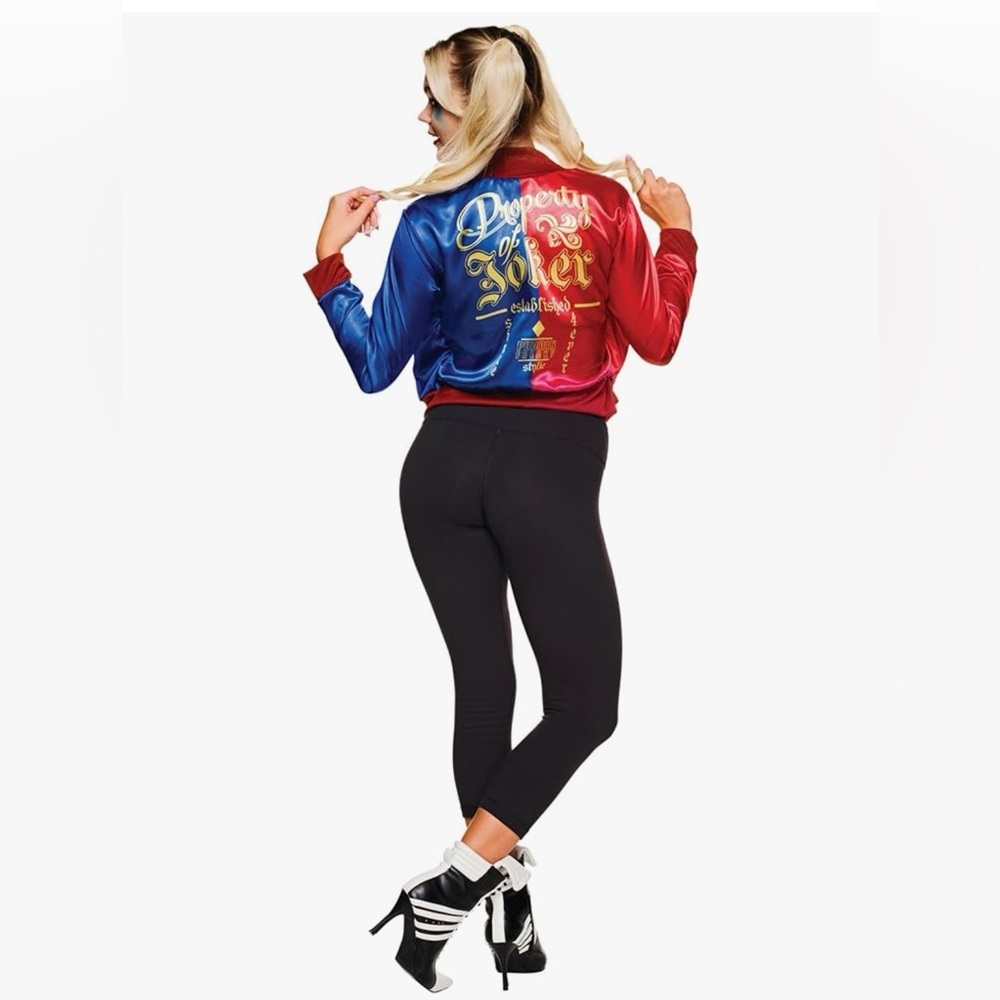 Harley Quinn, Teen Jacket #2 Satin,Teen Size Medium, Costume,Harlequin